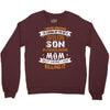 Super Cool Son Of A Freaking Awesome Mom Crewneck Sweatshirt