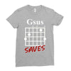 gsus saves chord Ladies Fitted T-Shirt