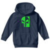 mad engine marvel brand punisher scar glow in the dark Youth Hoodie
