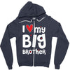I Love My Big Brother Zipper Hoodie