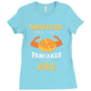 waffles are just pancakes with abs Ladies Fitted T-Shirt