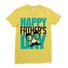 happy father&rsquo;s day 3 Ladies Fitted T-Shirt
