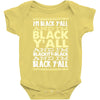 i'm black ya'll Baby Bodysuit