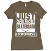 Just One More Skateboard I Promise Ladies Fitted T-Shirt