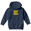 grown adult person Youth Hoodie
