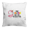 My Unicorn Ate My Homework Throw Pillow