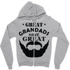 mens grandads bearded Zipper Hoodie