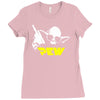 pew yoda wars funny Ladies Fitted T-Shirt
