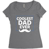 Coolest Dad Ever Women's Triblend Scoop T-shirt