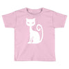 white cat funny Toddler T-shirt