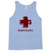 i'm with player 2 video game gamer computer geek nerd funny tee shirt Tank Top