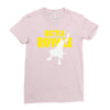ride the rocket battle gaming Ladies Fitted T-Shirt