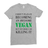 vegan Ladies Fitted T-Shirt