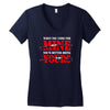 when you come for mine, you'd better bring yours Women's V-Neck T-Shirt