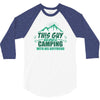 This Guy Loves Camping With His Boyfriend 3/4 Sleeve Shirt