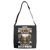 Never Underestimate A Man Who Watches The 100 And Was Born in December Adjustable Strap Totes