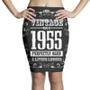 vintage made in 1955 perfectly aged a living legend Pencil Skirts