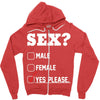 Sex Yes Please Zipper Hoodie