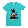 who loves frenchies Ladies Fitted T-Shirt