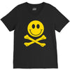 smiley pirate skull and crossbones V-Neck Tee
