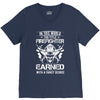 The Title Firefighter Not Earned From Fancy Degree V-Neck Tee