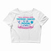 I Love Someone with Thyroid Cancer to The Moon and Back to Infinity Crop Top