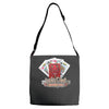 lucky devil gambling cards Adjustable Strap Totes