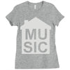 house music Ladies Fitted T-Shirt