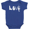 love  funny weapons retro war urban art guns knife cool peace Baby Bodysuit
