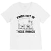 kinda hot in these rhinos V-Neck Tee