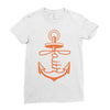 anchored faith Ladies Fitted T-Shirt