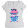 happy outdoors   porky roebuck Women's Triblend Scoop T-shirt