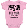 I Love You Mother Baby Bodysuit