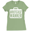 briefcase wanker Ladies Fitted T-Shirt