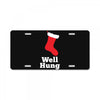 well hung License Plate