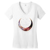 Space Skeleton Women's V-Neck T-Shirt