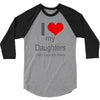 i love my daughters 3/4 Sleeve Shirt