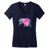 Big Dipper with Galaxy Women's V-Neck T-Shirt