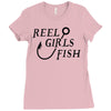 reel girls fish Ladies Fitted T-Shirt