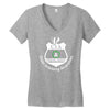 cia badge cider imbibing anarchist with badge Women's V-Neck T-Shirt