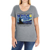 Vincent Van Gogh The Starry Night Ladies Curvy T-Shirt