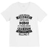 Super Cool Mimi Of A Freaking Awesome Grandson V-Neck Tee