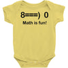 math is fun Baby Onesie
