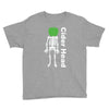 ciderhead cider drinking skeleton and apple Youth Tee