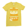 My Daughter Is Super Awesome Her Stepdad Ladies Fitted T-Shirt