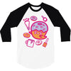 donut ghost baking 3/4 Sleeve Shirt