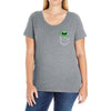 Alien Pocket Ladies Curvy T-Shirt