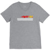 Fire White V-Neck Tee