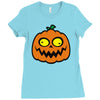 crazy pumpkin Ladies Fitted T-Shirt