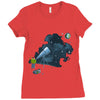 anyone out there Ladies Fitted T-Shirt